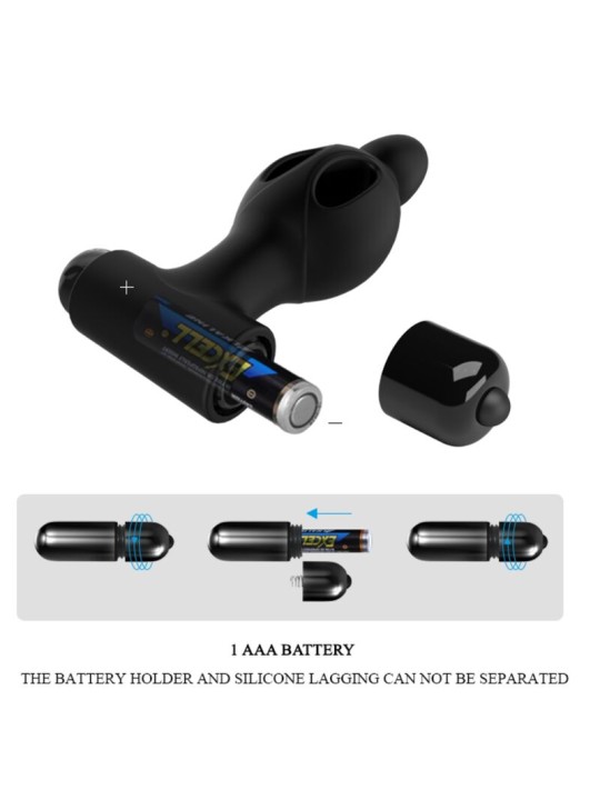 MR PLAY - PLUG ANAL DE SILICONE COM VIBRAO