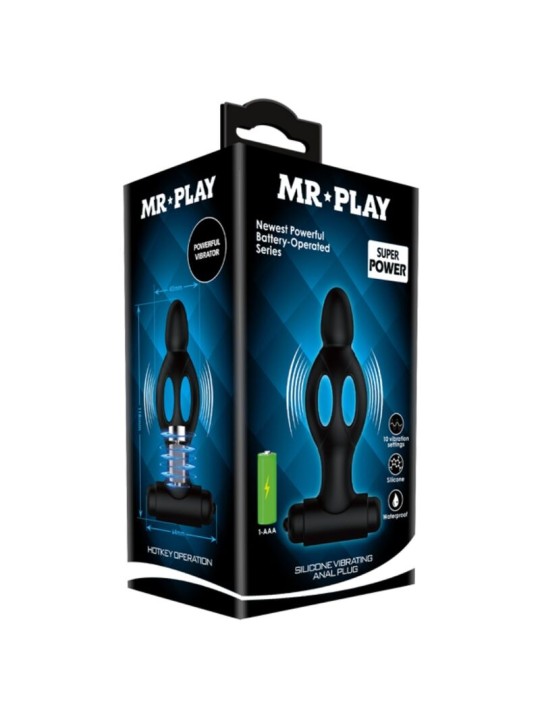 MR PLAY - SILIKON ANALSPLUG MIT VIBRATION