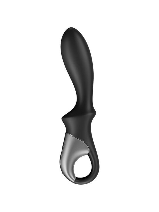 SATISFYER - HEAT CLIMAX ANALE VIBRATOR APP ZWART