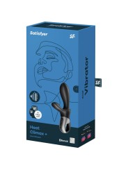 SATISFYER - HEAT CLIMAX+ VIBRADOR ANAL APP NEGRO