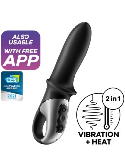SATISFYER - APPLICATION DE VIBRATEUR ANAL HOT PASSION NOIR