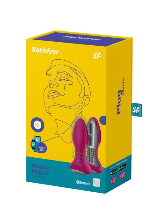 SATISFYER - ROTATOR PLUG 2+ VIBRIERENDE PLUGAPP ROT
