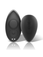 BLACK&SILVER - CULOTTE VIBRANTE RECHARGEABLE EN SILICONE PRESTON NOIRE