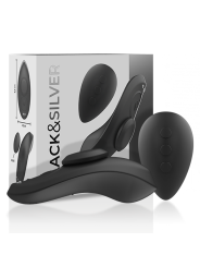 BLACK&SILVER - PRESTON WIEDERAUFLADBARER SILIKON-VIBRATOR-PANTIE SCHWA