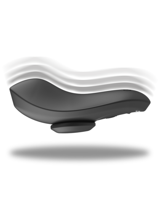 BLACK&SILVER - CULOTTE VIBRANTE RECHARGEABLE EN SILICONE PRESTON NOIRE