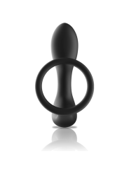 BLACK&SILVER - REMOTE CONTROL ANAL MASSAGER RECHARGEABLE SILICONE BLAC