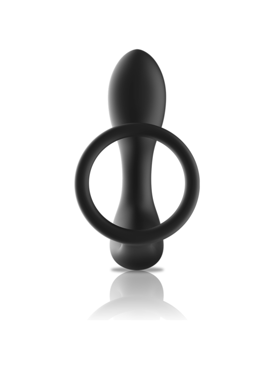 BLACK&SILVER - ANALMASSAGER MIT FERNBEDIENUNG, WIEDERAUFLADBARES SILIK