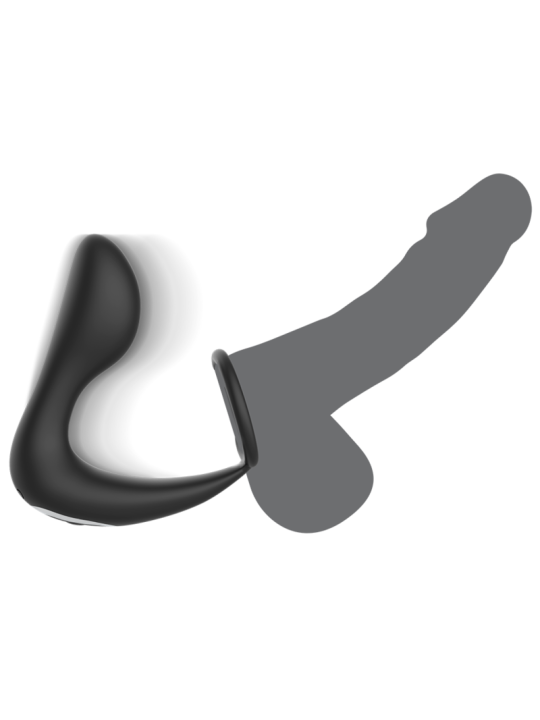 BLACK&SILVER - ANALMASSAGER MIT FERNBEDIENUNG, WIEDERAUFLADBARES SILIK