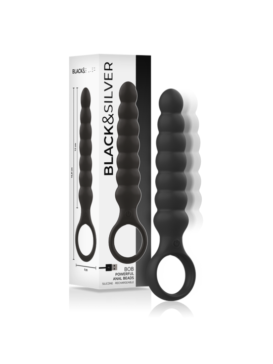BLACK&SILVER - DILATATEUR ANAL PUISSANT EN SILICONE BOB