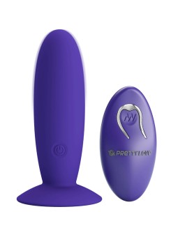 PRETTY LOVE - JUVENTUDE PLUG VIBRADOR ANAL CONTROLE REMOTO VIOLETA