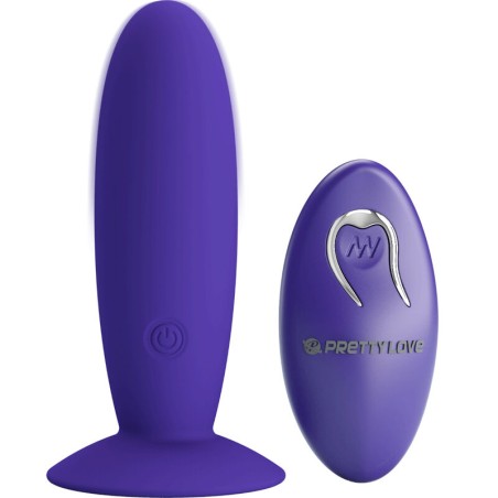 PRETTY LOVE - JEUGD ANAAL PLUG VIBRATOR AFSTANDSBEDIENING VIOLET
