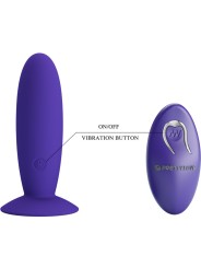 PRETTY LOVE - YOUTH PLUG ANAL VIBRATOR REMOTE CONTROL VIOLET