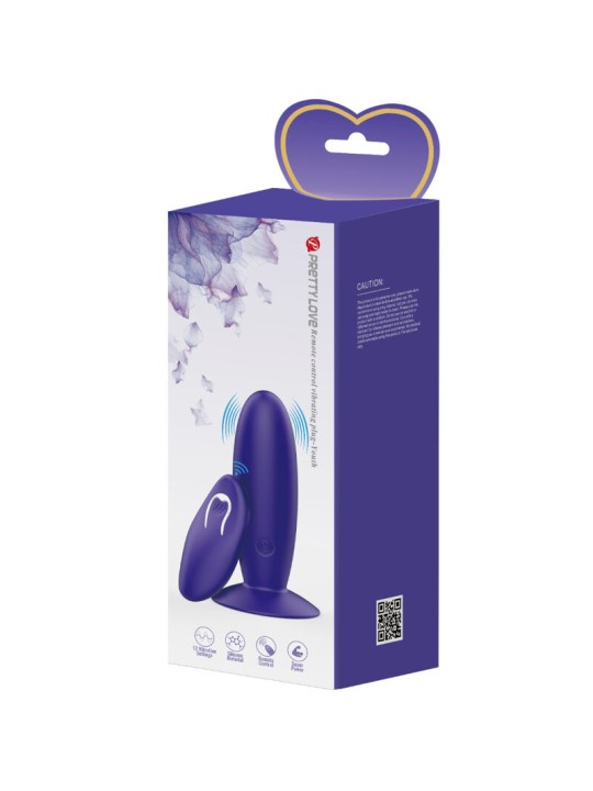 PRETTY LOVE - VIBRATEUR ANAL YOUTH PLUG TÉLÉCOMMANDE VIOLET