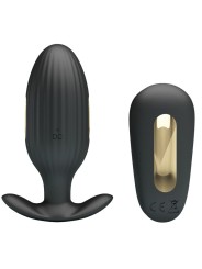 PRETTY LOVE - KELLY PLUG ANAL WIEDERAUFLADBARER VIBRATOR SCHWARZ