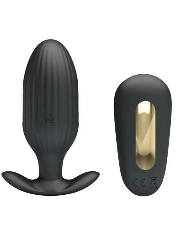 PRETTY LOVE - KELLY PLUG ANAL VIBRADOR RECARGABLE NEGRO