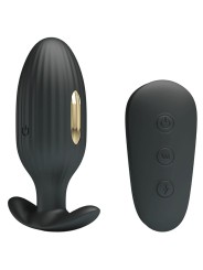 PRETTY LOVE - VIBRADOR RECARREGVEL ANAL KELLY PLUG PRETO
