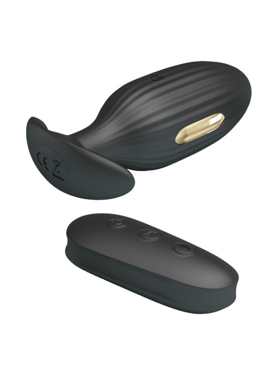 PRETTY LOVE - KELLY PLUG ANAL VIBRADOR RECARGABLE NEGRO