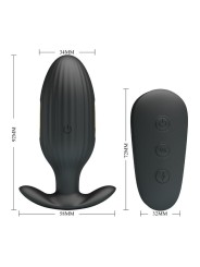 PRETTY LOVE - VIBRADOR RECARREGVEL ANAL KELLY PLUG PRETO