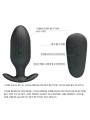 PRETTY LOVE - VIBRADOR RECARREGVEL ANAL KELLY PLUG PRETO