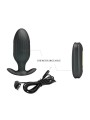 PRETTY LOVE - KELLY PLUG ANAL WIEDERAUFLADBARER VIBRATOR SCHWARZ