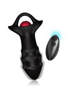 ARMONY - KYLIN DEDAL VIBRADOR & PLUG ANAL CONTROL REMOTO NEGRO