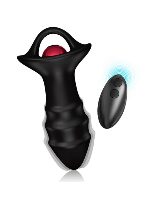 ARMONY - KYLIN DEDAL VIBRATOR & ANAAL PLUG AFSTANDSBEDIENING ZWART