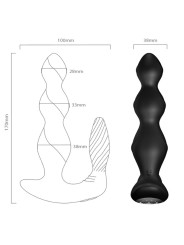 ARMONY - MANFUN VIBRADOR & ESTIMULADOR PLUG ANAL CONTROL REMOTO NEGRO