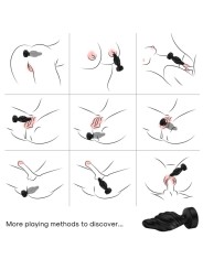 ARMONY - VIBRATOR & ANAL PLUG REMOTE CONTROL BLACK