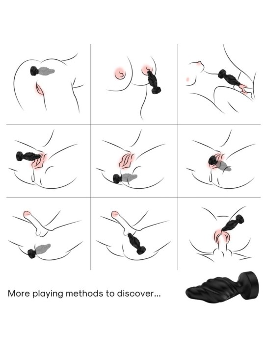 ARMONY - VIBRATOR & ANAL PLUG REMOTE CONTROL BLACK