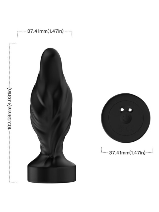ARMONY - VIBRATOR & ANAL PLUG REMOTE CONTROL BLACK