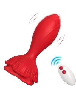 ARMONY - PINK VIBRATOR & ANAL PLUG SMALL REMOTE CONTROL RED