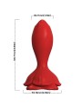 ARMONY - PINK VIBRATOR & ANAL PLUG SMALL REMOTE CONTROL RED