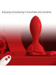 ARMONY - PINK VIBRATOR & ANAL PLUG SMALL REMOTE CONTROL RED