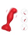 ARMONY - ROSA VIBRADOR & PLUG ANAL CONTROL REMOTO ROJO
