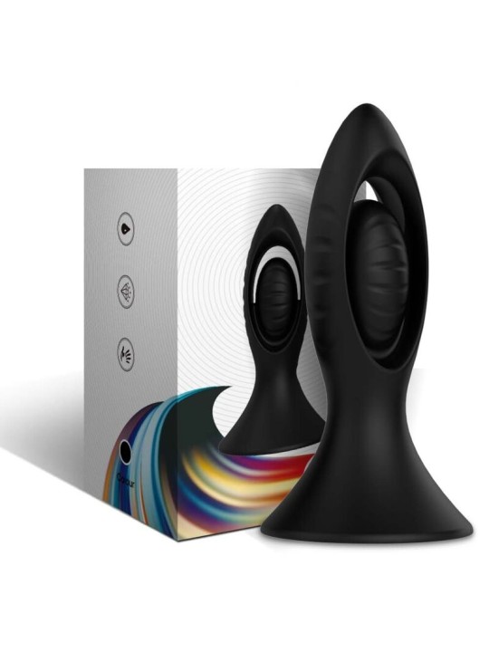 ARMONY - VIBRATEUR & PLUG ANAL SILICONE NOIR