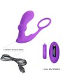 PRETTY LOVE - ANELLO WARREN E VIBRATORE ANALE VIOLA
