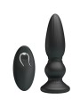MR PLAY - PLUGUE ANAL DE CONTROLE REMOTO VIBRADOR PODEROSO PRETO