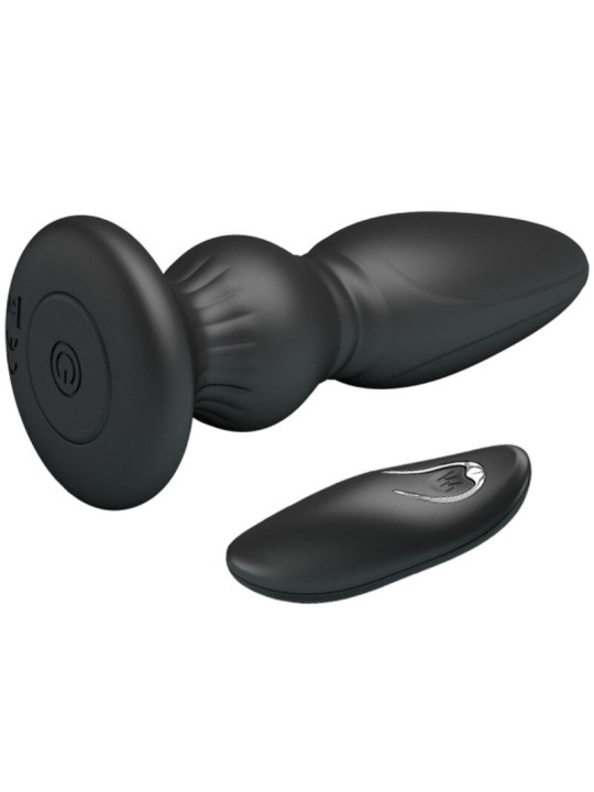 MR PLAY - KRACHTIGE VIBRATOR AFSTANDSBEDIENING ANALE PLUG ZWART