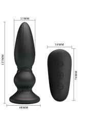 MR PLAY - PUISSANT VIBRATEUR TÉLÉCOMMANDE PLUG ANAL NOIR