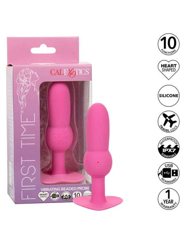 CALEXOTICS - FIRST TIME PLUG ANAL CON CUENCAS 10 VIBRACIONES ROSA