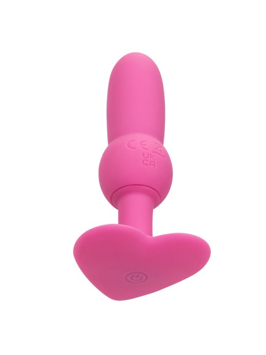 CALEXOTICS - FIRST TIME ANAL PLUG MIT PERLENSONDE 10 VIBRATIONEN ROSA