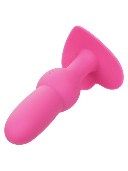 CALEXOTICS - EERSTE KEER ANAAL PLUG MET 10 VIBRATIE SOCKETS ROZE