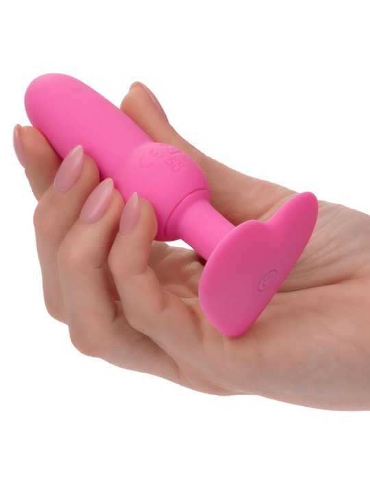 CALEXOTICS - EERSTE KEER ANAAL PLUG MET 10 VIBRATIE SOCKETS ROZE