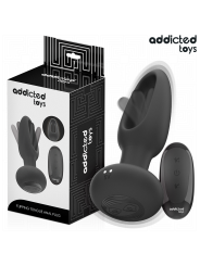 ADDICTED TOYS - ANALPLUG MIT VIBRIERENDER ZUNGE UND FERNBEDIENUNG