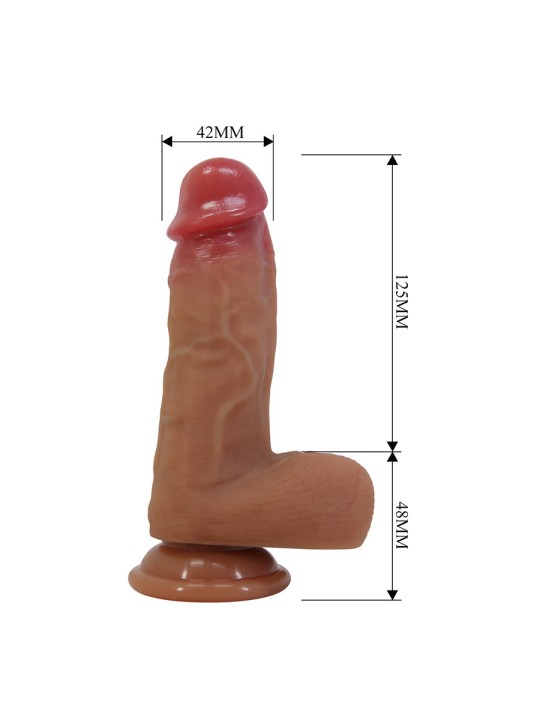 PRETTY LOVE - CURTIS GODEMICHET RÉALISTE AVEC VENTOUSE 17,3 CM -Ø- 4,2