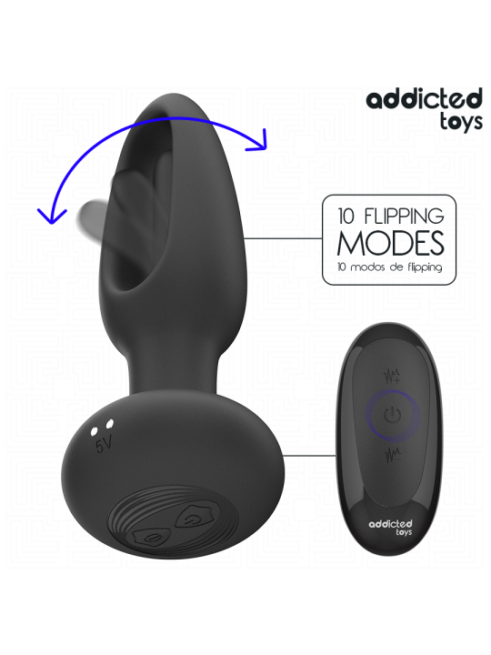 ADDICTED TOYS - ANALPLUG MIT VIBRIERENDER ZUNGE UND FERNBEDIENUNG