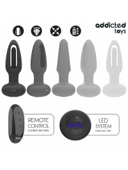 ADDICTED TOYS - ANALE PLUG MET VIBRERENDE TONG EN AFSTANDSBEDIENING