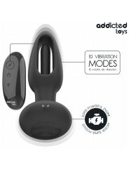 ADDICTED TOYS - PLUG ANALE CON LINGUA VIBRANTE E TELECOMANDO