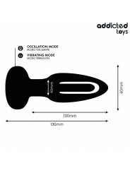 ADDICTED TOYS - ANALE PLUG MET VIBRERENDE TONG EN AFSTANDSBEDIENING
