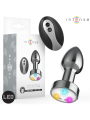INTENSE - VIBRERENDE METALEN ANAALPLUG MET LED-LAMPJES EN AFSTANDSBEDI